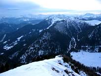 Zahodni greben; pogled na Karnijske Alpe