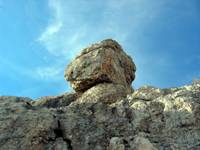 Kamnita glava v vršnem grebenu
